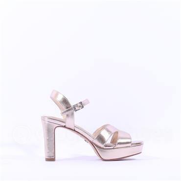 Tamaris Luzie Platform Strappy High Heel - Light Gold